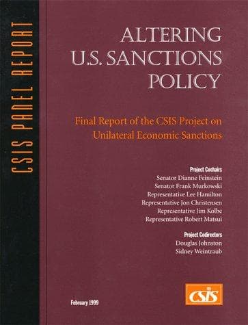 Tapa de Altering U.S. Sanctions Policy