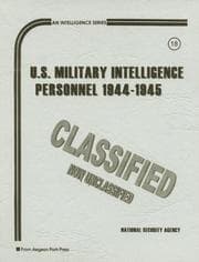 Tapa de U.S. Military Intelligence Personnel, 1944-1945