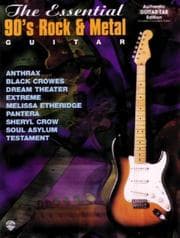 Tapa de The Essential 90's Rock & Metal Guitar (Authentic Guitar-Tab)