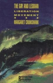 Tapa de The gay and lesbian liberation movement