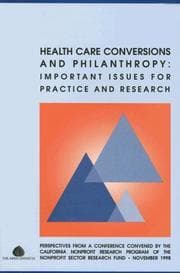 Tapa de Health Care Conversions and Philanthropy