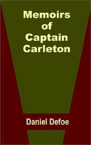 Tapa de Memoirs of Captain Carleton