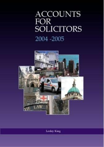 Tapa de Accounts for Solicitors (Lpc Guides)
