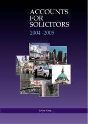 Tapa de Accounts for Solicitors (Lpc Guides)