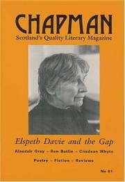 Tapa de Elspeth Davie and the Gap (Chapman Magazine)