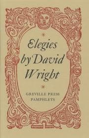 Tapa de Elegies (Greville Press Pamphlets)