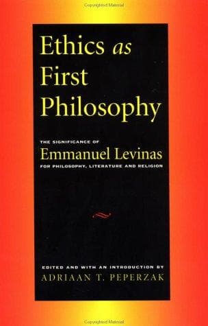 Tapa de Ethics as first philosophy