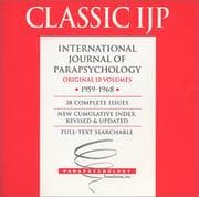 Tapa de Classic IJP (International Journal of Parapsychology, 1959-1968) CD-ROM