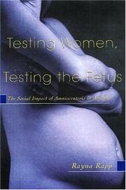 Tapa de Testing Women, Testing the Fetus