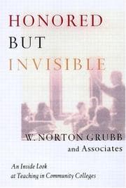 Tapa de Honored but invisible