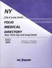 Tapa de Folio's Medical Directory of New York City & Long Island 2004 (Folios Medical Directory of New York City and Long Island)