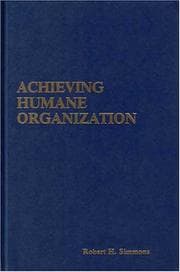 Tapa de Achieving Humane Organization