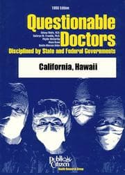 Tapa de Questionable doctors disciplined by state and federal governments