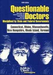 Tapa de Questionable Doctors Disciplined by State and Federal Governments