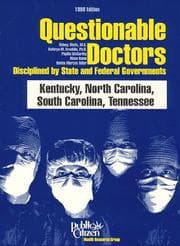 Tapa de Questionable Doctors Disciplined by State and Federal Governments