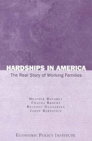 Tapa de Hardships in America