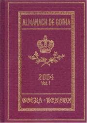 Tapa de Almanach de Gotha I