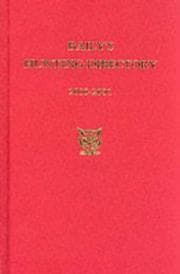 Tapa de Baily's Hunting Directory, 2000-2001