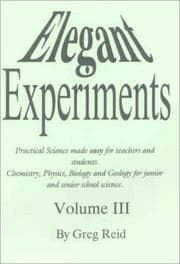 Tapa de Elegant Experiments, Volume 3