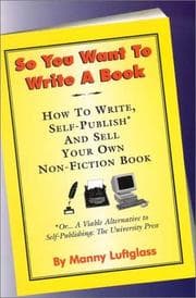Tapa de So You Want to Write a Book