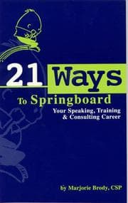 Tapa de 21 Ways to Springboard Your Speaking, Training & Consulting Career