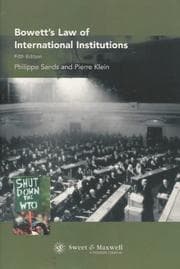 Tapa de Bowett's law of international institutions