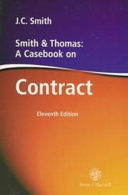 Tapa de Smith and Thomas, a casebook on contract