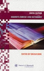 Tapa de Osborn's Concise Law Dictionary