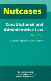 Tapa de Constitutional and administrative law