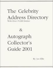 Tapa de The Celebrity Address Directory & Autograph Collector's Guide 2001