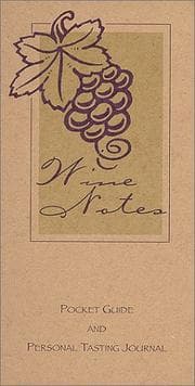Tapa de Wine Notes Pocket Guide and Personal Tasting Journal