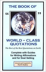 Tapa de The Book of World-Class Quotations