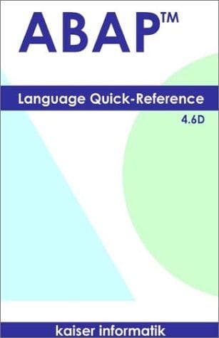 Tapa de ABAP Language Quick-Reference