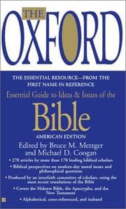 Tapa de The Oxford essential guide to ideas & issues of the Bible