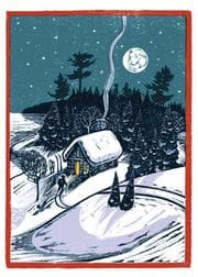 Tapa de Winter Homecoming Notecards (Woodcut Christmas Cards)