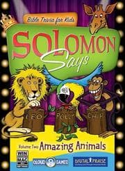 Tapa de Solomon Says Bible Trivia for Kids: Amazing Animals