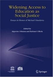 Tapa de Widening access to education as social justice