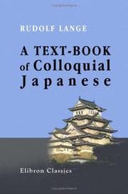 Tapa de A textbook of colloquial Japanese