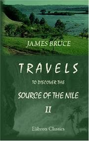 Tapa de Travels to discover the source of the Nile in the years 1768,1769,1770,1771,1772 and 1773