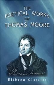 Tapa de The poetical works of Thomas Moore