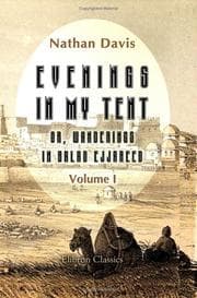 Tapa de Evenings in My Tent; or, Wanderings in Balad Ejjareed