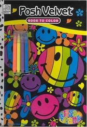 Tapa de Lisa Frank Posh Velvet Poster Book