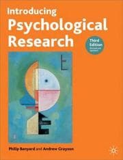 Tapa de Introducing psychological research