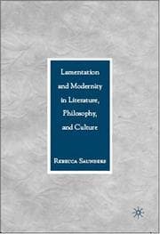 Tapa de Lamentation and Modernity in Literature, Philosophy, and Culture