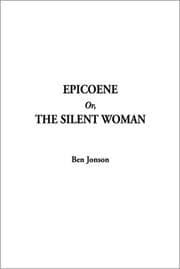 Tapa de Epicoene Or, the Silent Woman