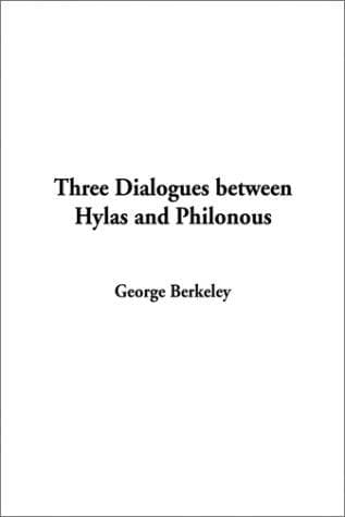 Tapa de Three Dialogues Between Hylas and Philonous