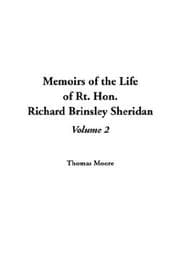 Tapa de Memoirs of the Life of Rt. Hon. Richard Brinsley Sheridan