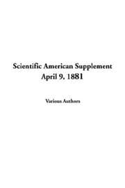 Tapa de Scientific American Supplement April 9, 1881