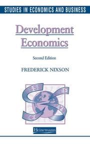 Tapa de Development Economics (Studies in Economics & Business)