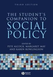Tapa de The student's companion to social policy